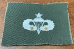 Senior Parachute Wing with two stars sew on in subdued cloth Cheap