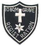 108th Quartermaster Grave Registeration, Patch, Felt Online Hot Sale